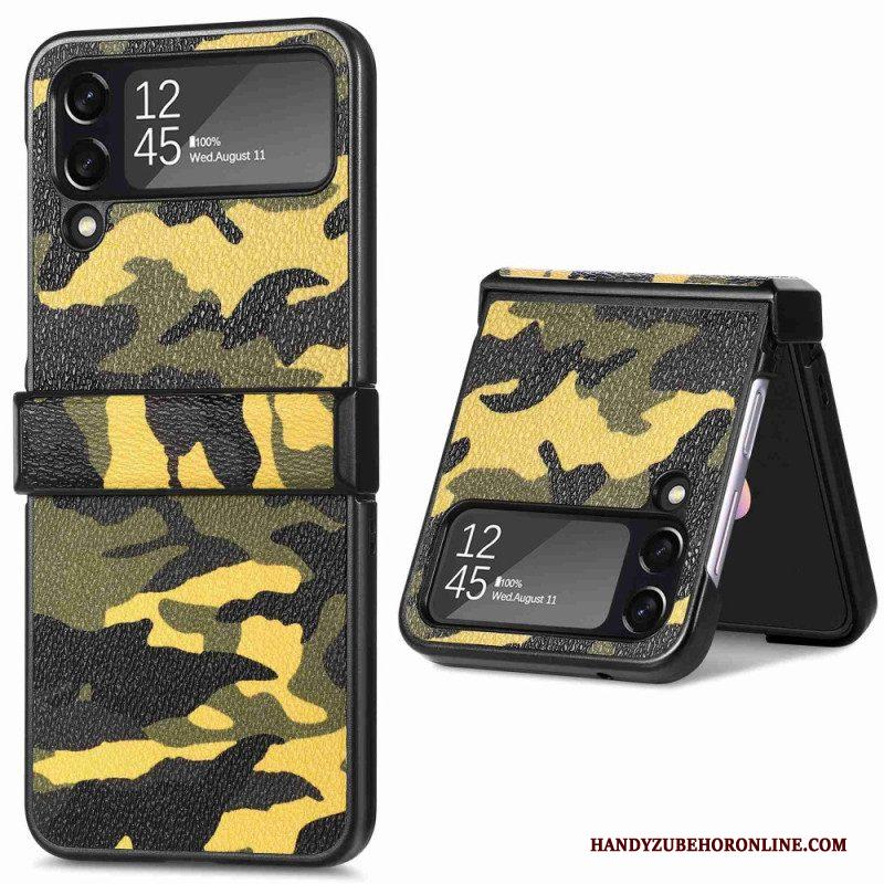 Telefoonhoesje voor Samsung Galaxy Z Flip 4 Folio-hoesje Militaire Camouflage