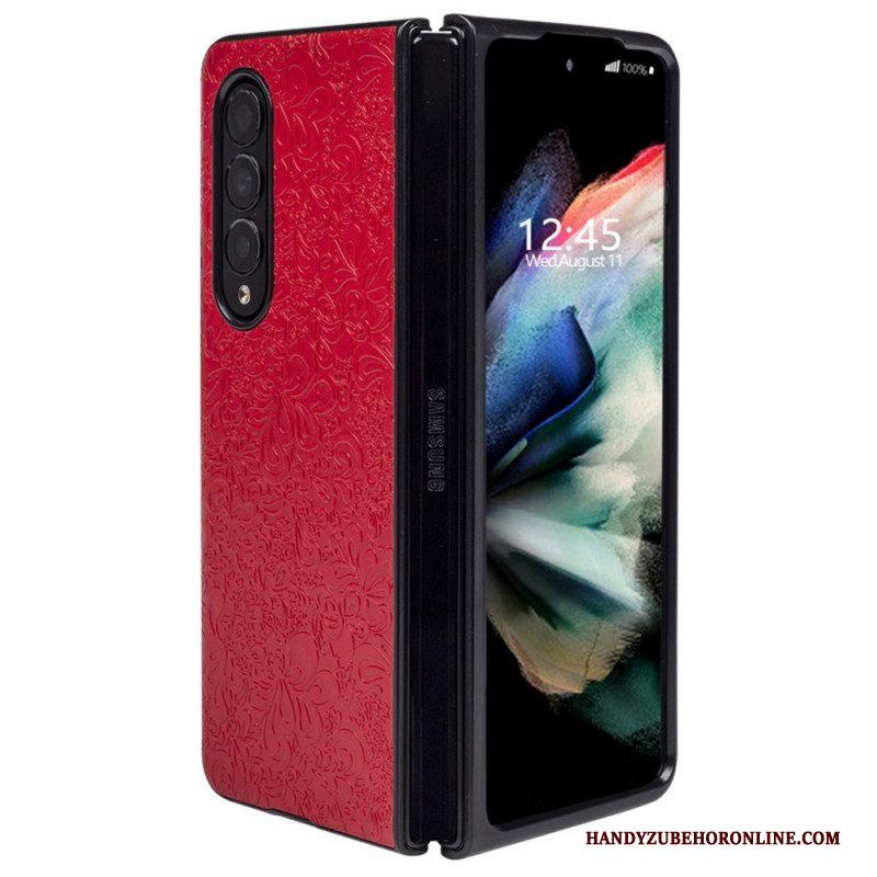 Telefoonhoesje voor Samsung Galaxy Z Fold 4 Reliëf Arabesk