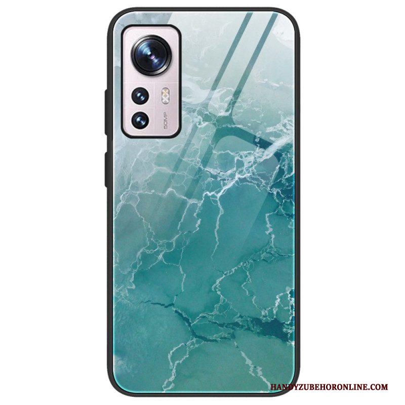 Telefoonhoesje voor Xiaomi 12 / 12X Marmeren Kleuren Gehard Glas
