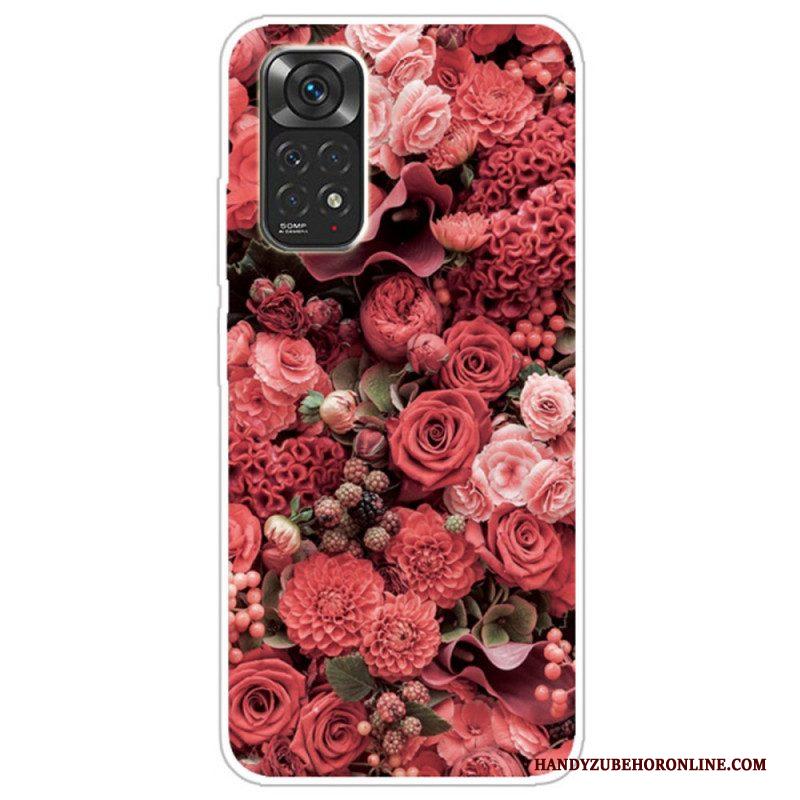 Telefoonhoesje voor Xiaomi Redmi Note 11 Pro / 11 Pro 5G Intense Bloemen