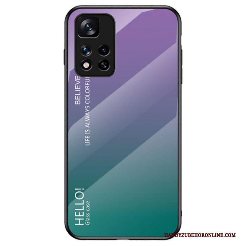 Telefoonhoesje voor Xiaomi Redmi Note 11 Pro Plus 5G Gehard Glas Hallo