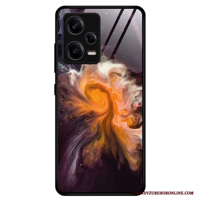 Telefoonhoesje voor Xiaomi Redmi Note 12 Pro Marmeren Kleuren Gehard Glas