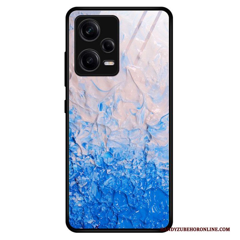 Telefoonhoesje voor Xiaomi Redmi Note 12 Pro Marmeren Kleuren Gehard Glas