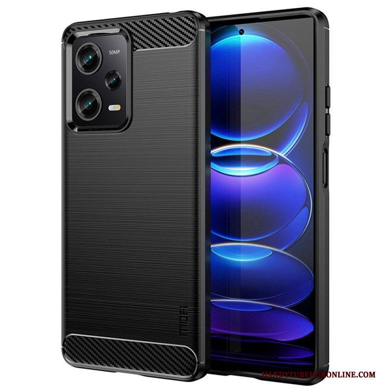 Telefoonhoesje voor Xiaomi Redmi Note 12 Pro Plus Geborstelde Koolstofvezel