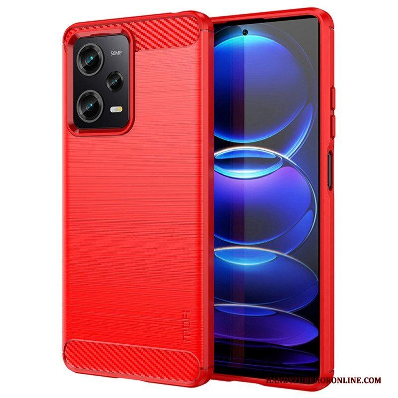 Telefoonhoesje voor Xiaomi Redmi Note 12 Pro Plus Geborstelde Koolstofvezel