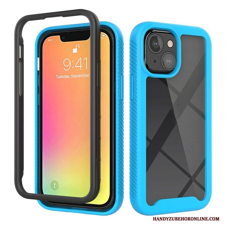 Telefoonhoesje voor iPhone 13 Mini Hybride Ontwerp Siliconen Randen