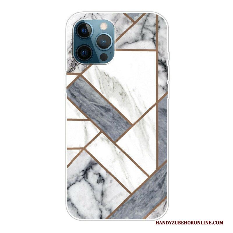 Telefoonhoesje voor iPhone 13 Pro Variabel Geometrisch Marmer