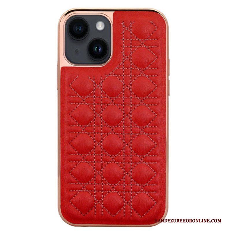 Telefoonhoesje voor iPhone 14 Plus Vietao Couture Leereffect