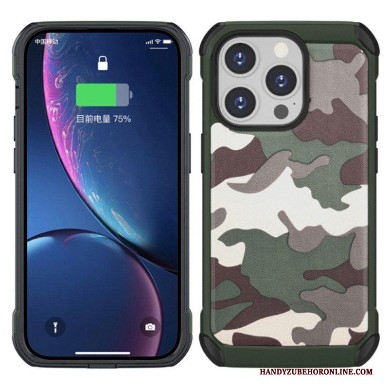 Telefoonhoesje voor iPhone 14 Pro Versterkte Camouflage