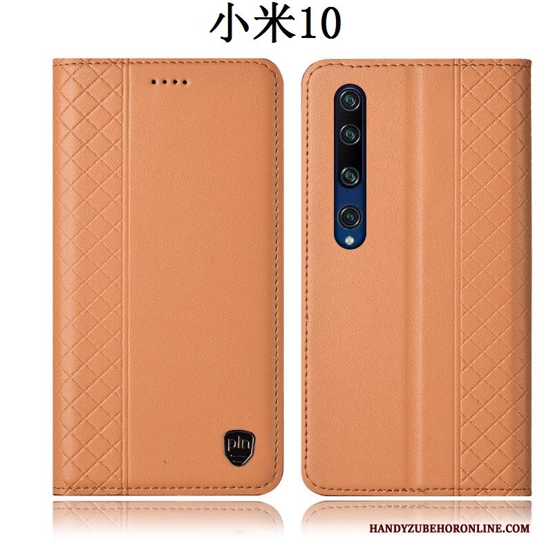 Xiaomi Mi 10 Hoesje Anti-fall Leren Etui Hoes All Inclusive Bescherming Rood Mini