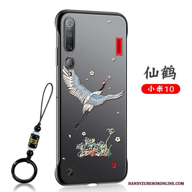 Xiaomi Mi 10 Hoesje Omlijsting Dun Mini Trendy Merk Schrobben Reliëf Anti-fall