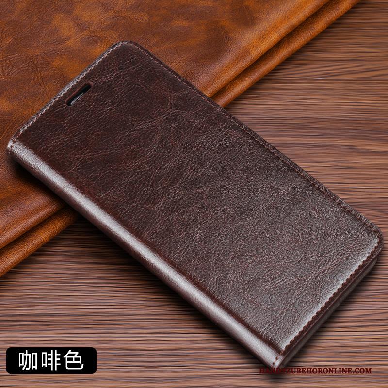 Xiaomi Mi 10 Hoesje Telefoon Rood Mini Folio Vouw Leren Etui