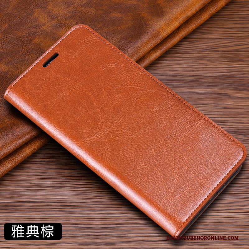 Xiaomi Mi 10 Hoesje Telefoon Rood Mini Folio Vouw Leren Etui