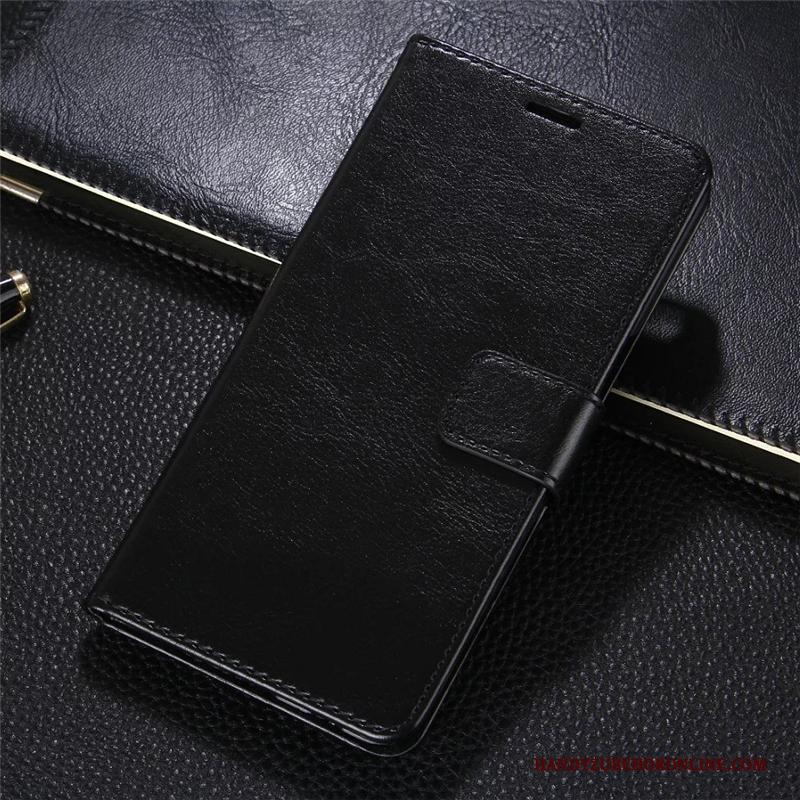 Xiaomi Mi 10 Pro Anti-fall Hoesje Telefoon Rood Bescherming Clamshell Leren Etui Mini