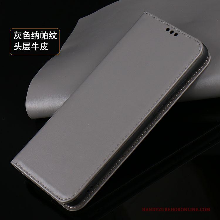 Xiaomi Mi 10 Pro Grijs Patroon Hoes Folio Mini Hoesje Telefoon Bescherming