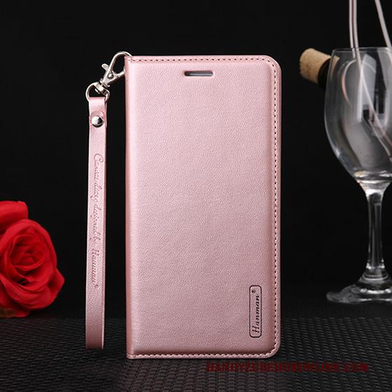 Xiaomi Mi 10 Pro Hoesje Leren Etui Mini Roze Zacht Hanger Bescherming Folio