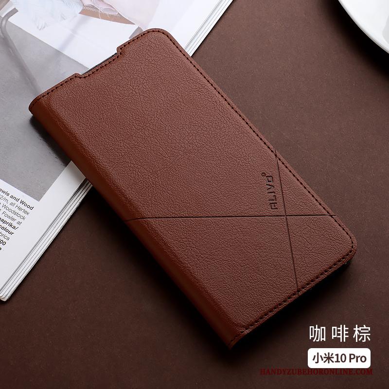 Xiaomi Mi 10 Pro Hoesje Mini Telefoon Siliconen Rood Leren Etui All Inclusive