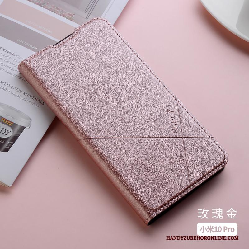 Xiaomi Mi 10 Pro Hoesje Mini Telefoon Siliconen Rood Leren Etui All Inclusive