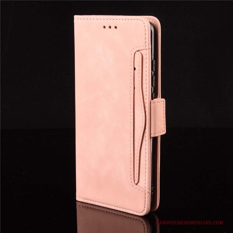 Xiaomi Mi 10 Pro Kaart Folio Hoesje Telefoon Rood Mini Leren Etui Bescherming