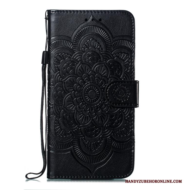 Xiaomi Mi 10 Pro Mini Zacht Leren Etui Anti-fall Folio Purper Hoesje Telefoon