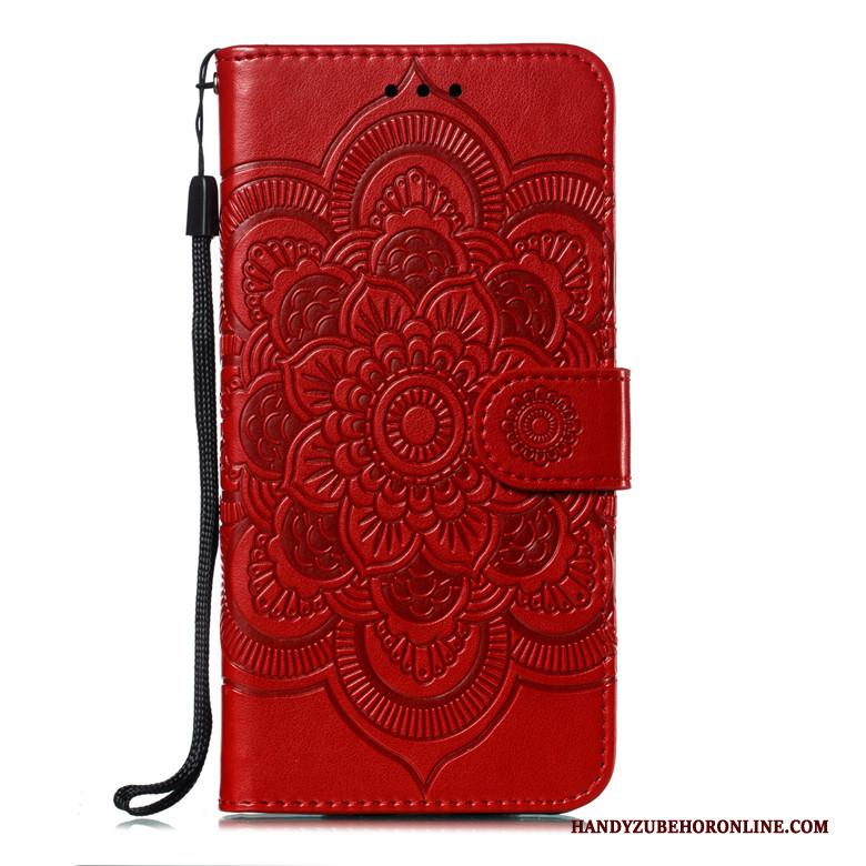 Xiaomi Mi 10 Pro Mini Zacht Leren Etui Anti-fall Folio Purper Hoesje Telefoon