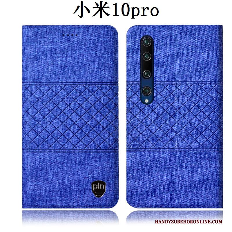 Xiaomi Mi 10 Pro Roze Leren Etui Bescherming Folio Anti-fall Hoesje Telefoon Mini