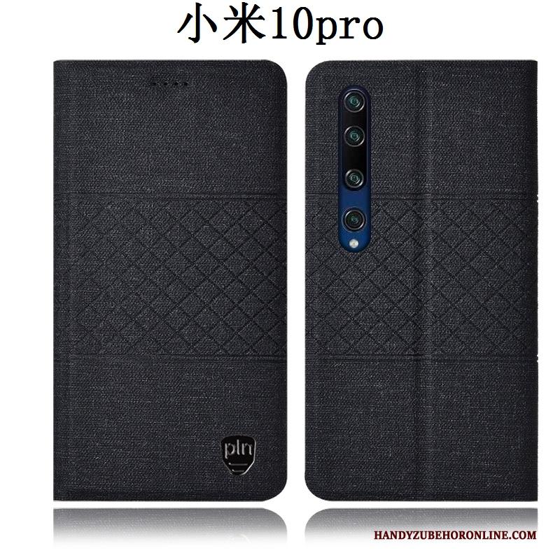 Xiaomi Mi 10 Pro Roze Leren Etui Bescherming Folio Anti-fall Hoesje Telefoon Mini