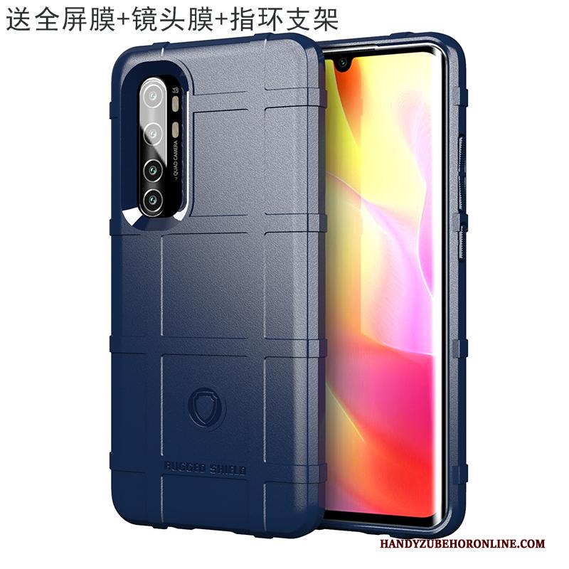 Xiaomi Mi Note 10 Lite Hoes Auto Bescherming Siliconen Trendy Merk Hoesje Telefoon Magnetisch