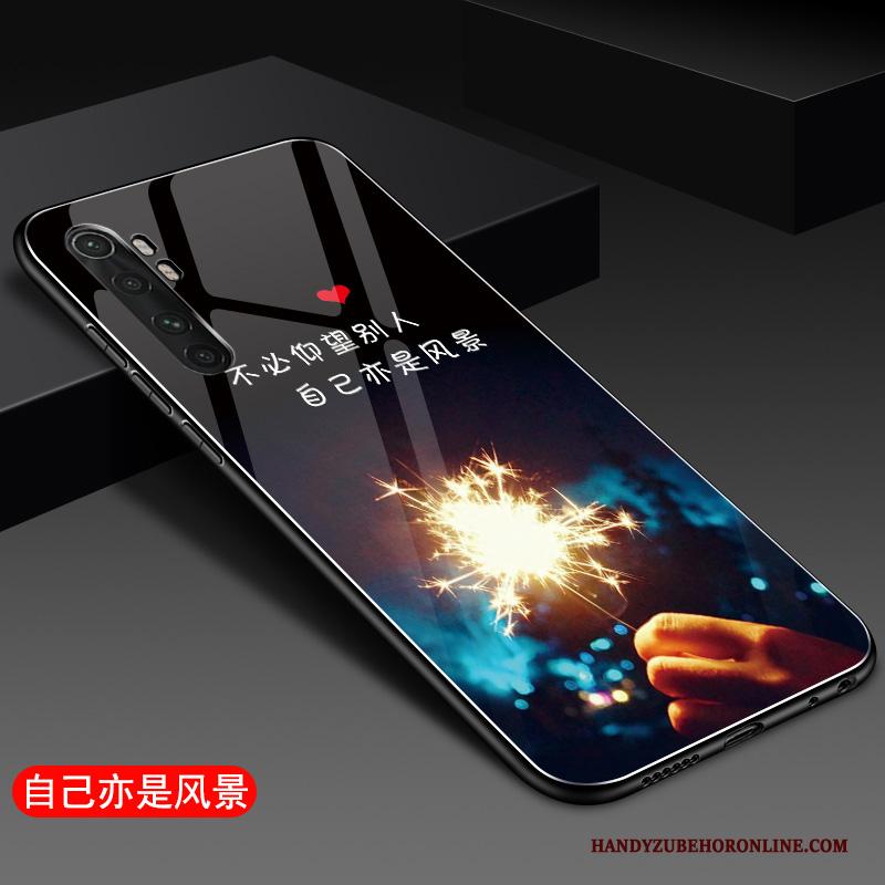 Xiaomi Mi Note 10 Lite Hoes Zacht Hoesje Bescherming Glas Telefoon Lovers