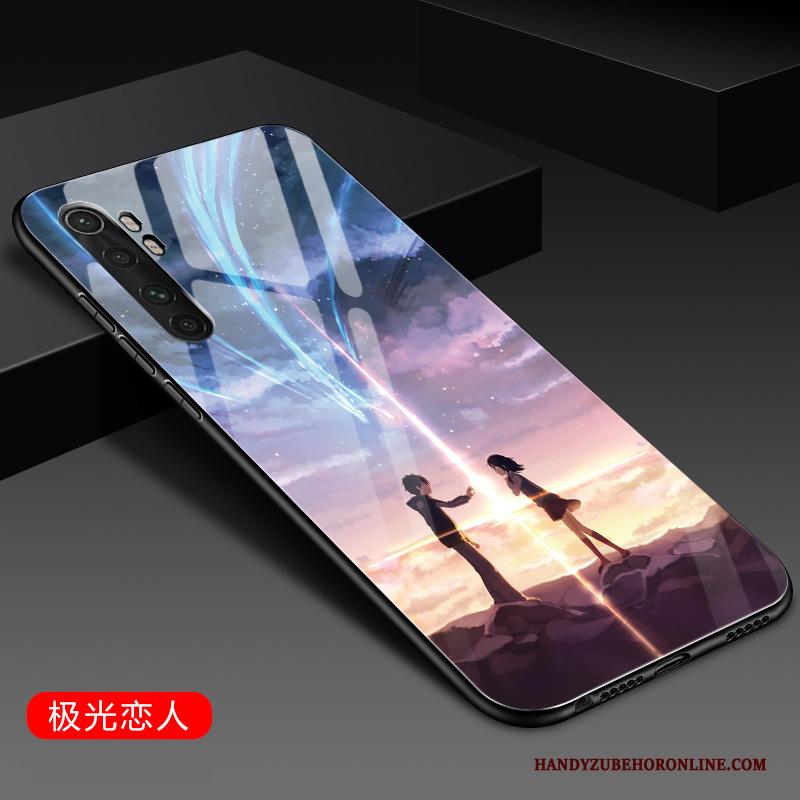 Xiaomi Mi Note 10 Lite Hoes Zacht Hoesje Bescherming Glas Telefoon Lovers