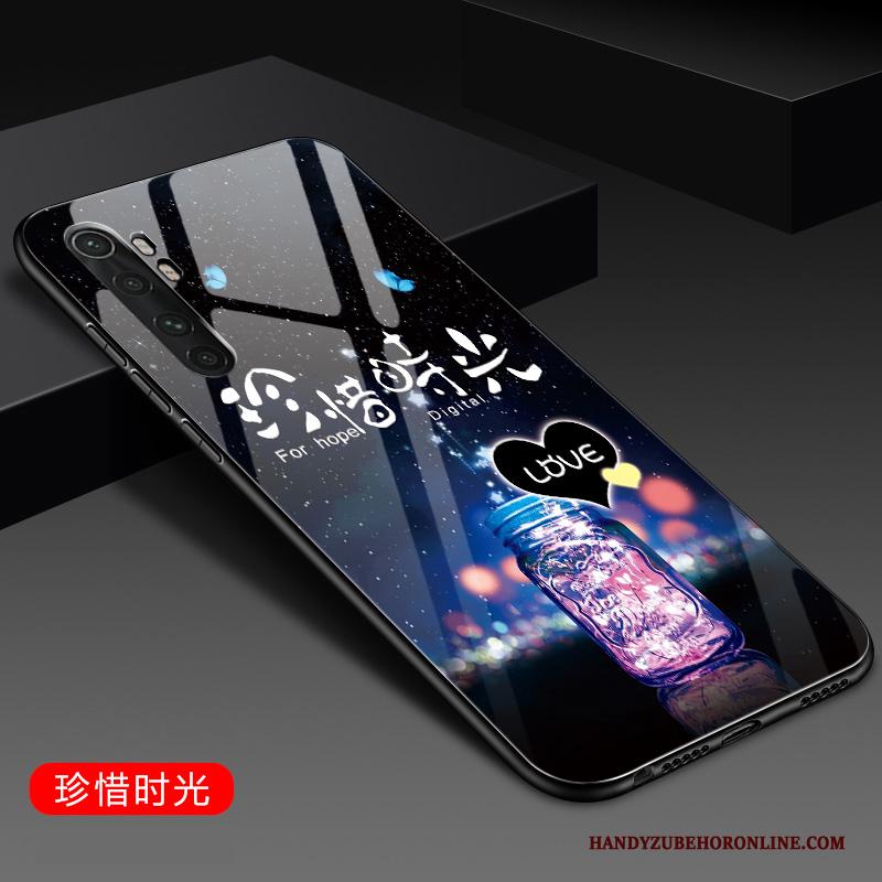 Xiaomi Mi Note 10 Lite Hoes Zacht Hoesje Bescherming Glas Telefoon Lovers