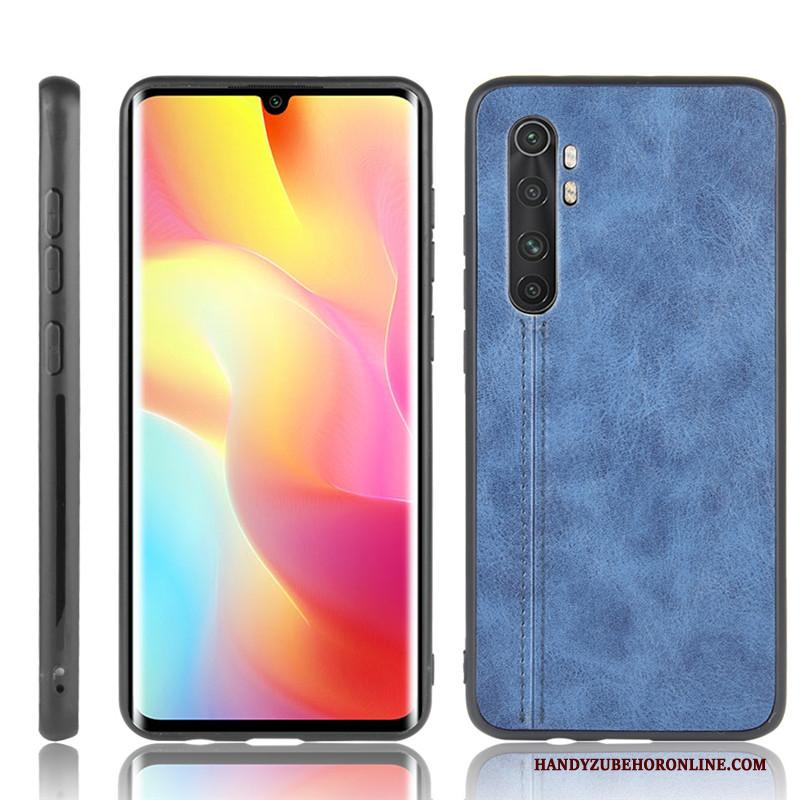 Xiaomi Mi Note 10 Lite Mini Rood Leren Etui Koe Patroon Hoesje Telefoon Bescherming