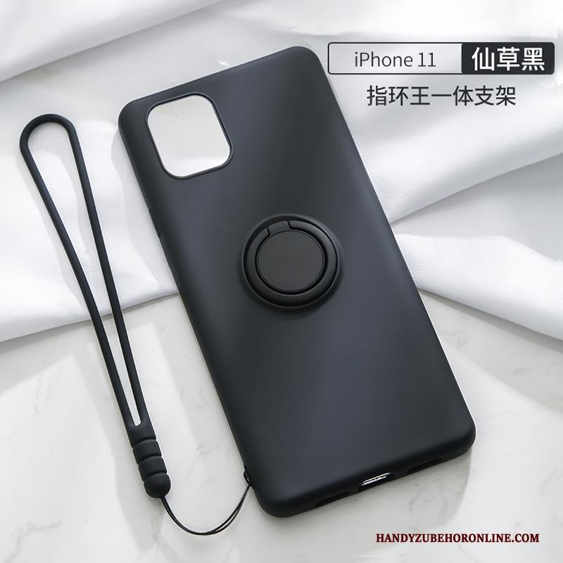 iPhone 11 Anti-fall Hanger Zacht Groen Hoesje Telefoon Ondersteuning All Inclusive