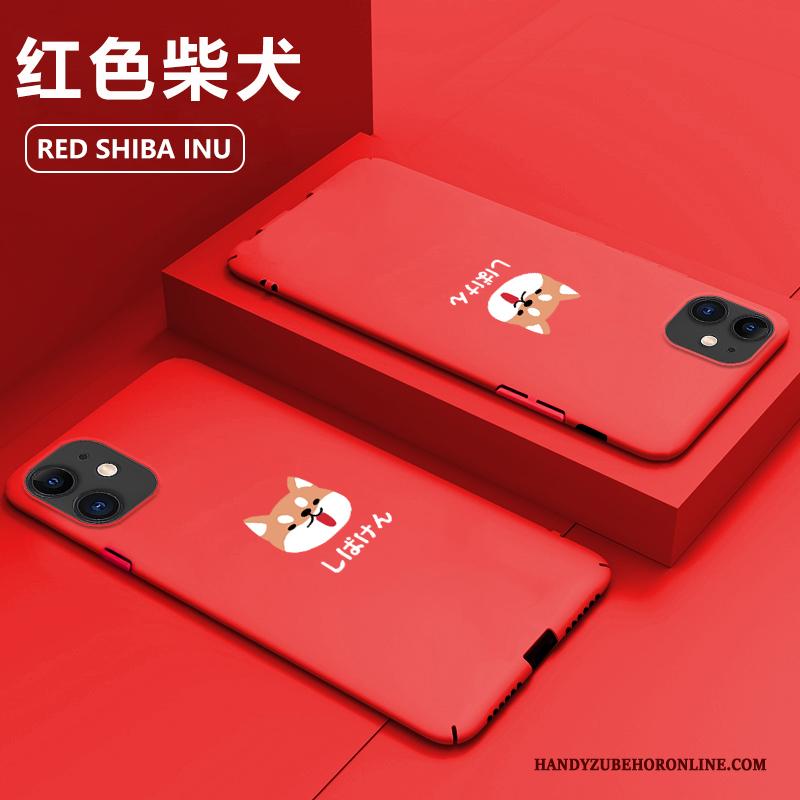 iPhone 11 Bescherming Schrobben Net Red Dun Hard Persoonlijk Hoesje