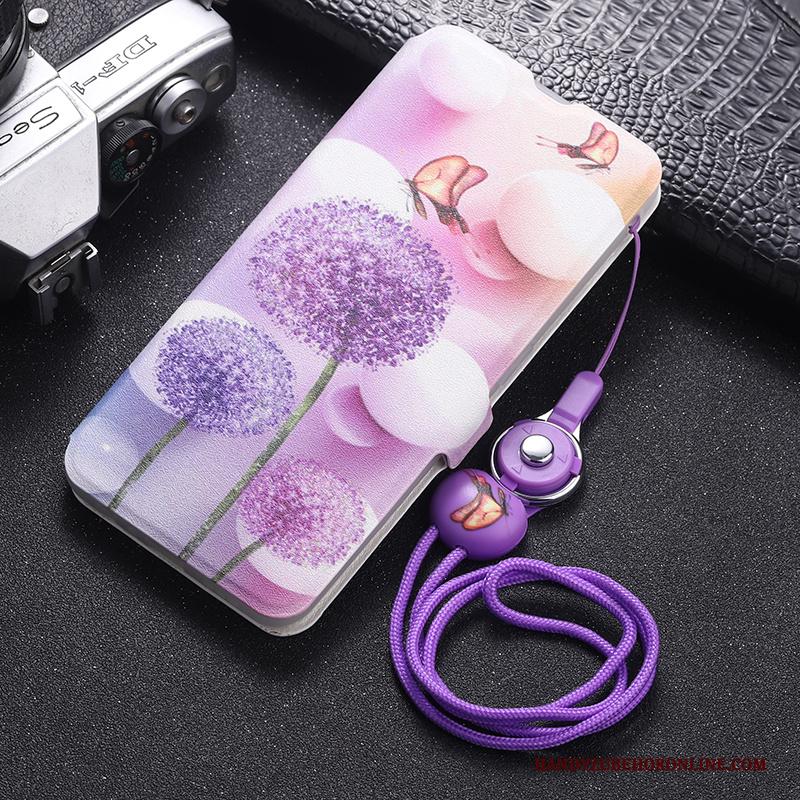 iPhone 11 Hoes Bescherming Hoesje Telefoon Siliconen Purper Clamshell Leren Etui