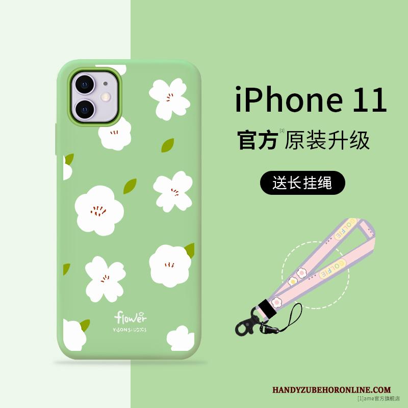 iPhone 11 Hoes Zacht Hoesje Anti-fall Roze Nieuw Siliconen