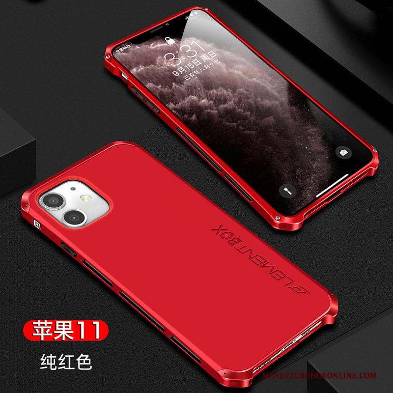 iPhone 11 Hoesje Anti-fall High End Hard Schrobben Telefoon Groen