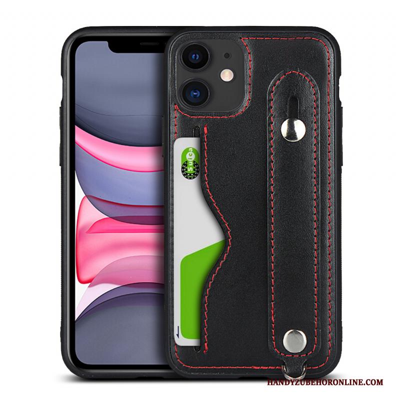 iPhone 11 Hoesje Kwaliteit High End Echt Leer Hanger Groen All Inclusive Anti-fall