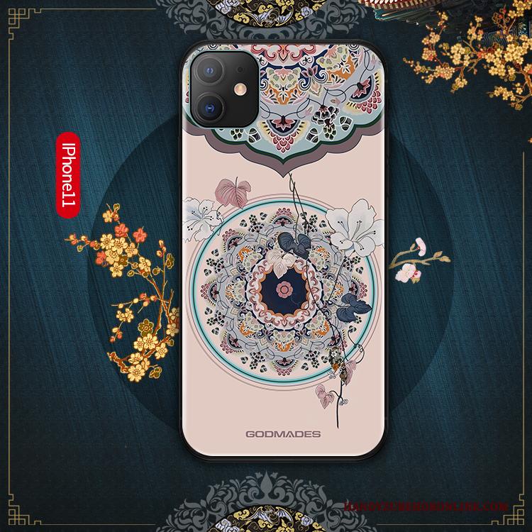 iPhone 11 Hoesje Net Red Trend Chinese Stijl Anti-fall Hoes Scheppend Groen