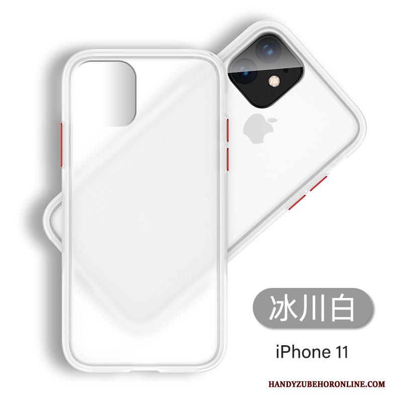 iPhone 11 Hoesje Telefoon Doorzichtig Trendy Merk Anti-fall Schrobben Siliconen Geel