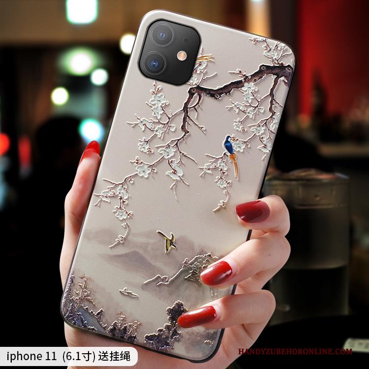 iPhone 11 Nieuw Wit Trend Anti-fall Zacht Hoesje Telefoon Net Red