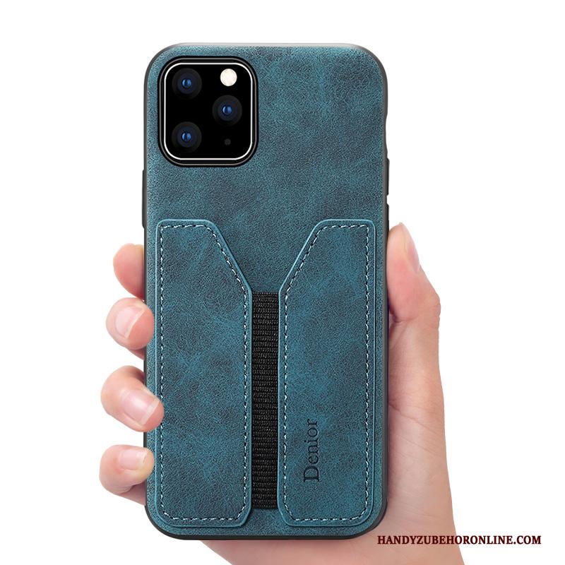 iPhone 11 Pro All Inclusive Leren Etui Bedrijf Portemonnee Blauw Nieuw Hoesje Telefoon