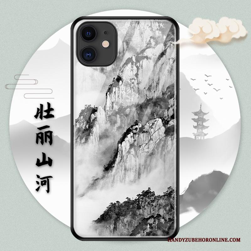 iPhone 11 Pro Bescherming Hoes Landschap Chinese Stijl Scheppend Persoonlijk Hoesje