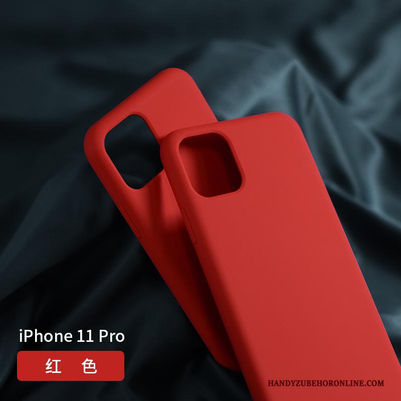 iPhone 11 Pro Bescherming Purper Zacht Donkergroen Hoesje Telefoon Net Red Nieuw