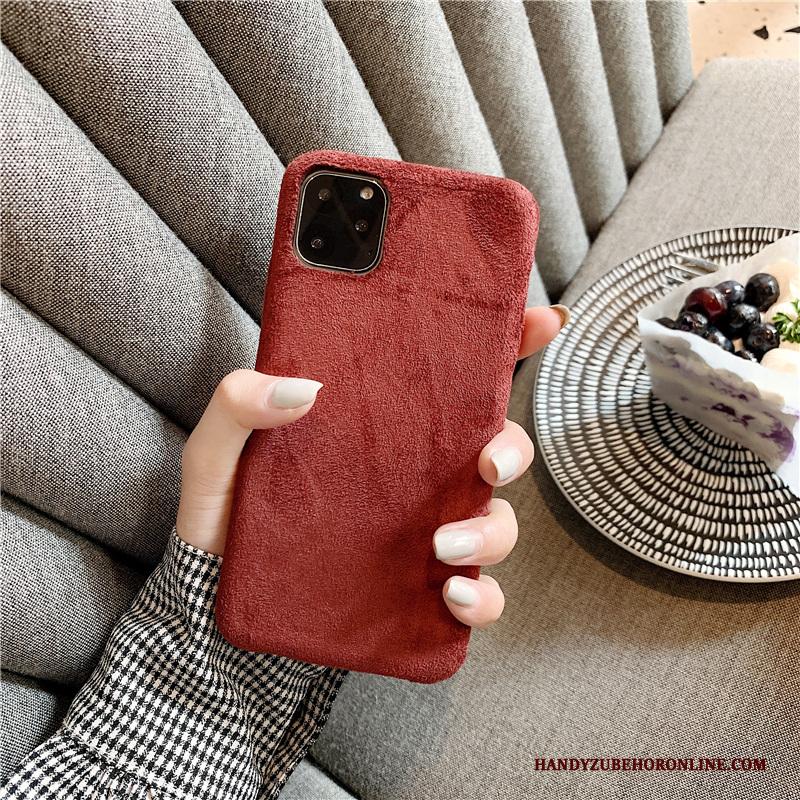 iPhone 11 Pro Blauw Scheppend Suede Lovers Hoesje Telefoon Persoonlijk