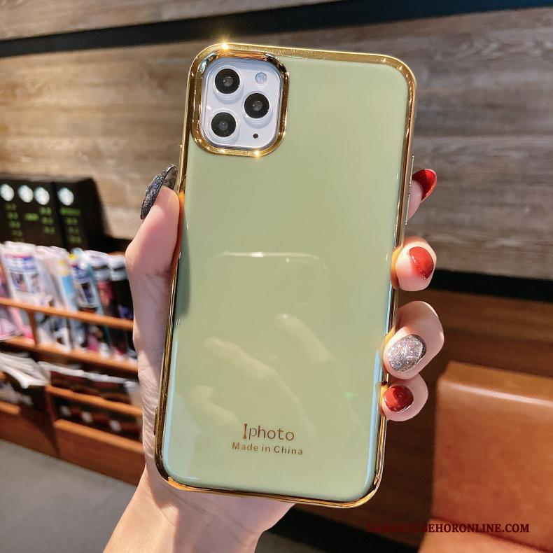 iPhone 11 Pro Groen Hoes High End Anti-fall Plating Grijs Hoesje