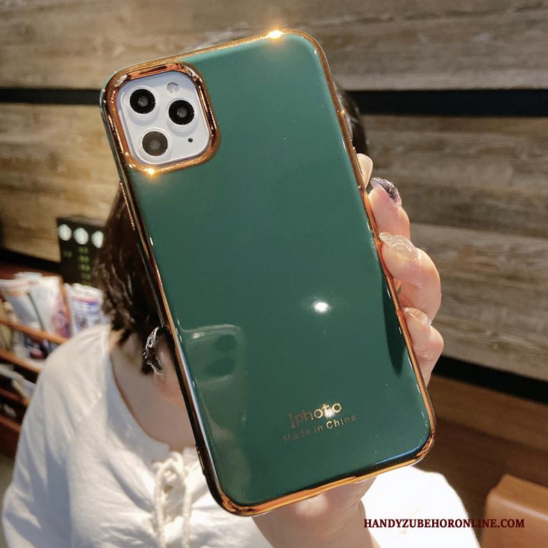 iPhone 11 Pro Groen Hoes High End Anti-fall Plating Grijs Hoesje