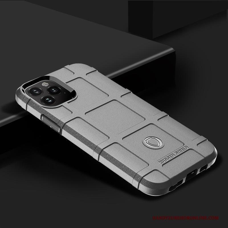 iPhone 11 Pro Hoesje Groen Bescherming Gasbag Dikke Siliconen Mobiele Telefoon Anti-fall