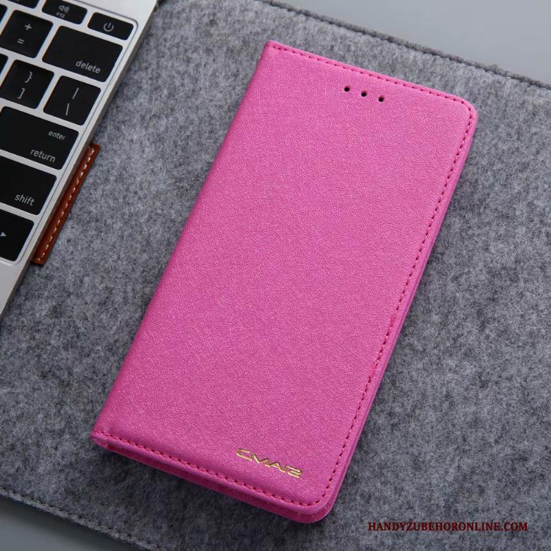 iPhone 11 Pro Hoesje Zijde Folio Portemonnee Patroon Dun Kaart Roze