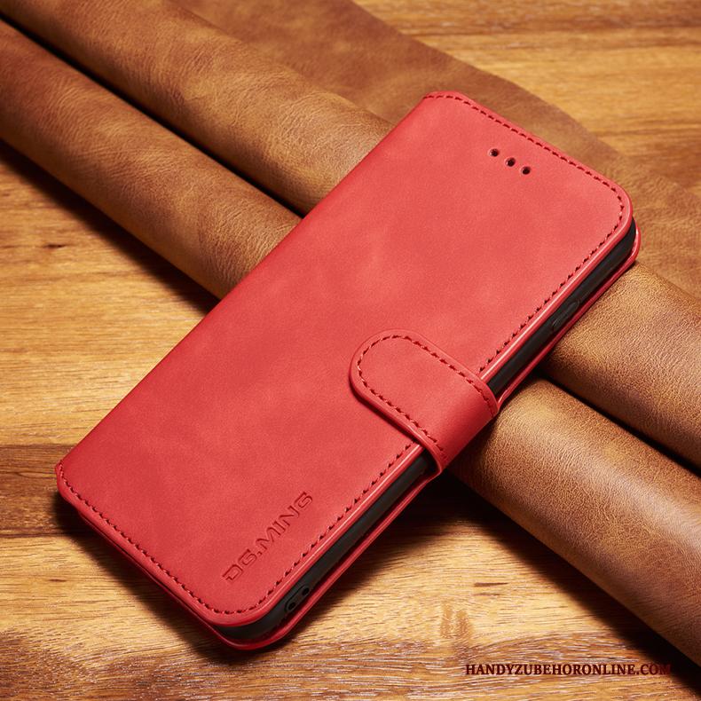 iPhone 11 Pro Hoesje Zwart Bedrijf Hoes Bescherming Leren Etui Anti-fall Echt Leer